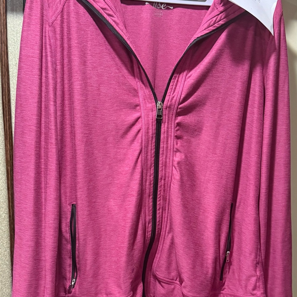 LuLaRoe Fuchsia Rise Hoodie